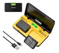 ENEGON Kit di Caricatore Rapido a Doppia Batteria EN-EL25 da 20W (2 x 1600 mAh) per Fotocamere Digitali Nikon Z50, Z30, Z FC e Nikon MH-32