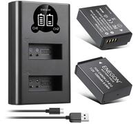 ENEGON LP E12 Batteria (1200mAh 2 Pack) e kit caricabatterie LCD Compatibile con