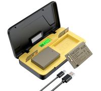 ENEGON LP-E17 20W set di caricabatterie veloci a doppia batteria (2 x 1500mAh) Compatibile con Canon EOS R10, R8, RP, R50, R100, M3, M5, M6, 200D, 250D, 77D, 750D, 760D, 800D und mehr, display LCD