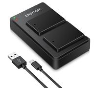 ENEGON LP-E17 Batteria (2 pz) con caricabatterie duale per Canon EOS R10, R8, RP, R50, R100, 200D, 250D, 77D, 750D, 760D, 800D, 8000D, Rebel SL2, T6i, T6s, T7i, M3, M5, M6 e altro
