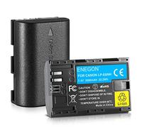 ENEGON LP-E6NH Batteries Li-ION Haute capacité 3000mAh, Batterie de Remplacement pour EOS R, R5C, 5D Mark II, 5D III, 5D IV, 5DS, 5DSR, 6D, 7D, 7D II, 7D III, 80D, 70D, 60D, 60Da, XC10, XC15