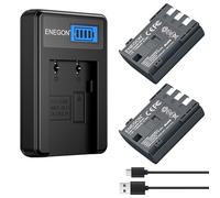 ENEGON NB-2L NB-2LH - Batteria di ricambio da 1100mAh, con Caricatore e Cavo USB-C per Canon EOS 350D, 400D, PowerShot G7, G9, S30, S40, S60, S45, S50, S55, S70, S80, ZR950, ZR960