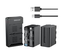 ENEGON NP-F970 Batteria (8400mAh 2-Pack) e Kit Caricabatterie LCD Compatibile con Sony NP-F970 NP-F930 NP-F950 NP-F960 NP-F980, Batteria della Fotocamera