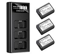 ENEGON NP FW50 Batteria 3 x 1300 mAh e 3 alloggiamenti per Sony Alpha A6000