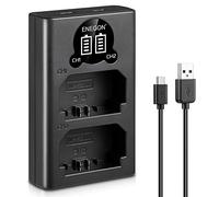 ENEGON NP-FZ100 - Caricatore USB a LED per batteria Sony NP-FZ100, completamente compatibile con Sony A7III, A7 IV, Sony Alpha 7 iv, A7iv, A6600, A7C, A7s III, A7r III, A7r iv, A9, A9R, A9S, Alpha 9,