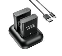 ENEGONPOW EN-EL14 2X Batterie di Ricambio da 1500mAh con Caricabatterie USB Duale Rapido Fotocamere per Nikon D3100,D3500,D5100,D5600, DF e Coolpix P7000/P7100/P7700/P7800