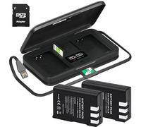 ENEL9/ENEL9E/ENEL9A Batteria di Ricambio 2400 mAh con cavo USB integrato LCD con porta di tipo C per fotocamera digitale Nikon D40 D40x D60 D3000 D5000