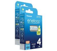 Eneloop 2 x 4 batterie ricaricabili Ni-MH carine AA 2000mAh