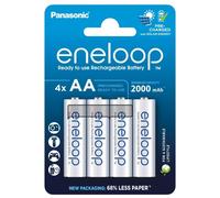 ENELOOP 4 BATTERIE STILO AA RICARICABILI MIN 2000 MAH PANASONIC PRONTE ALL' USO