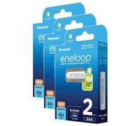 Eneloop - Batteria ricaricabile micro AAA 800 mAh, 3 x 2 pezzi