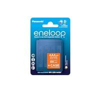 eneloop Batterie Ricaricabili AAA Ni-MH, 800 mAh, Confezione da 4 con Custodia