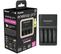eneloop Caricabatterie SmartPlus per Batterie AA/AAA Ni-MH, Include 4 Batterie A