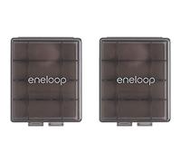 Eneloop Panasonic BQ-CASEK2SA pro - Custodie per batterie con capacità di 4AA o 5AAA, grigio ossidiana (confezione da 2)