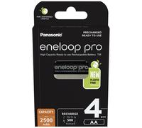 eneloop pro Batterie Ricaricabili AA (Confezione da 4) 2500 mAh NiMH
