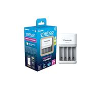 ENELOOP BQ-CC55C - Caricatore a spina controllato da processore, NiMh, bianco