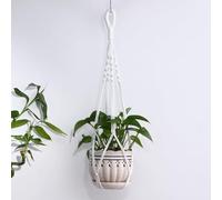ENEN 2 Pezzi Vasi Sospesi per Piante da Esterno Interno, Vasi per Piante da Appendere in Macramè Facile da Appendere Boho Decorazioni da Giardino per Casa Balcone Soffitto (A2,Set da 2)