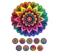 ENEN 3D Campanelli Eolici, Campane A Vento per Esterno, Metal Wind Spinner Rotante Fluente-Light Effect Design Campanelli eolici per Decorazione Giardino Cortile, Mandala Boemia (Fiori)