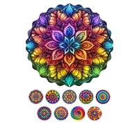 ENEN 3D Campanelli Eolici, Campane A Vento per Esterno, Metal Wind Spinner Rotante Fluente-Light Effect Design Campanelli eolici per Decorazione Giardino Cortile, Mandala Boemia (Retro)