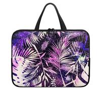 ENEN 3D Foglia Custodia Borsa per Laptop, Compatibile con 10-17 inch Computer Portatile, Impermeabile Custodia Protettiva PC Elastico Sleeve per Laptop (12’’,Viola 1)
