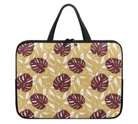 ENEN 3D Foglia Custodia Borsa per Laptop, Compatibile con 10-17 inch Computer Portatile, Impermeabile Custodia Protettiva PC Elastico Sleeve per Laptop (13’’,Viola intenso)