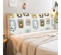 ENEN Bambini Elastica Copertura per Testiera Antipolvere Lavabile Fodera Testiera Letto Protez Copri Testata del Letto Matrimoniale Singolo Protezione Testata Cover (Zoo,120cm)