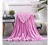 ENEN Coperta Morbida Plaid in Pile di Flanella, Multifunzionale Coperta Fluffy Comfort Copridivano di Microfibra Tutte Le Stagioni per Letto Matrimoniale e Divano (120x200cm,Rosa)
