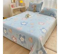 ENEN Coperta Plaid Pile Morbida Calda Flanella Di Microfibra Letto Copertina Invernale Singolo Matrimoniale per Divano Coperta Morbida Leggera (Azzurro,230x250cm)
