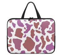 ENEN Leopardo 3D Custodia Borsa per Laptop con Manici, Compatibile con 10-17 Pollici Computer Portatile, Custodia Protettiva PC in Neoprene Elastico Impermeabile Sleeve per Laptop (17’’,Viola marrone)