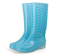 ENEN Stivali Pioggia Donna Gomma Uomo Alti 35-46, Stivali Gomma Impermeabili Boots Pioggia con Suola Antiscivolo per Camminate e Esterni Giardino (329 Punto blu,39)