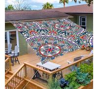 ENEN Vela Ombreggiante Impermeabile, Vele Ombreggianti Piazza Tenda a Vela per Esterno Telo Tenda da Sole, Vela Ombreggiante per Giardino Terrazza (Viso viola,2x2,4m)