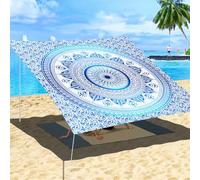 ENEN Vela Ombreggiante Impermeabile, Vele Ombreggianti Rettangolo Tenda a Vela per Esterno Telo Tenda da Sole, Vela Ombreggiante per Estate Giardino Terrazza (Mandala,1.8x1.8m)