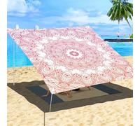 ENEN Vela Ombreggiante Impermeabile, Vele Ombreggianti Rettangolo Tenda a Vela per Esterno Telo Tenda da Sole, Vela Ombreggiante per Estate Giardino Terrazza (Rosso,1.8x1.8m)