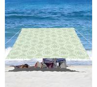 ENEN Vela Ombreggiante Impermeabile, Vele Ombreggianti Rettangolo Tenda a Vela per Esterno Telo Tenda da Sole, Vela Ombreggiante per Giardino Terrazza -Boemia Classico (Verde,1.5x1.5m)
