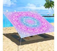 ENEN Vela Ombreggiante Impermeabile, Vele Ombreggianti Rettangolo Tenda a Vela per Esterno Telo Tenda da Sole, Vela Ombreggiante per Estate Giardino Terrazza (Viola,1.5x1.5m)