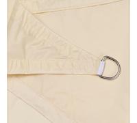 ENEN Vela Ombreggiante Impermeabile, Vele Ombreggianti Triangolari Tenda a Vela per Esterno Telo Tenda da Sole, Vela Ombreggiante per Terrazza Giardino (4X4X4m,Beige)