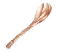 EnerCoppeX Cucchiaio di rame fatto a mano, stoviglie di lusso sostenibili, perfetto per intrattenere gli ospiti e mostrare il loro gusto nobile (CWA-0005B)