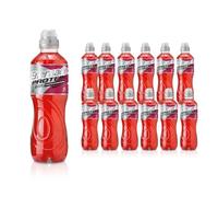 Energade Protein, Bevanda Reintegrante 12x0,50L, Gusto Frutti Rossi, Con Sali Minerali e Proteine, Perfetta Per L'Attività Fisica, Tappo Push&Pull, Formato Sportivo per Idratazione in Movimento