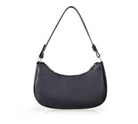 Energather Piccola borsa a tracolla, borsa a tracolla da donna in pelle PU, piccola borsa a tracolla da donna, elegante borsa a mezza luna con cerniera per appuntamenti, shopping, viaggi, Nero , s