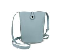 Energather Piccola borsa a tracolla, borsa a tracolla in pelle PU piccola borsa a tracolla per donne, elegante borsa per telefono con chiusura a bottone per shopping, viaggi, appuntamenti, Blu, Small