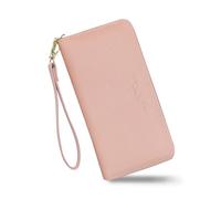 Energather Portafoglio Donna Grande, PU Leather portafogli donna for Women and Girls, Fashion portafoglio donna pelle with Zipper for Travelling, Walking, Dating, Shopping