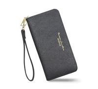 Energather Portafoglio Donna Grande, PU Leather portafogli donna for Women and Girls, Fashion portafoglio donna pelle with Zipper for Travelling, Walking, Dating, Shopping