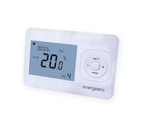 Energeeks Jasper - Termostato WiFi intelligente, automatico e programmabile, compatibile con caldaie a gas, gas, gas, pellet e riscaldamento a pavimento, controllo remoto tramite app, compatibile con