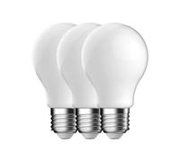 Energetic GLS - Lampadina LED smerigliata, E27, 8,2 W, 1055 lumen, bianco caldo 2700 K, confezione da 3