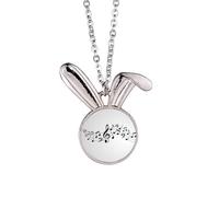 Energetic Music 5-le Staff - Collana con ciondolo a forma di coniglietto, idea regalo