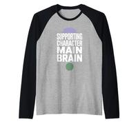 Energia del carattere di sfondo proprio qui per la trama NPC Maglia con Maniche Raglan