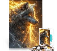 energia del lupo bianco puzzle 1000 pezzi per adulti Giocattoli che creano dipendenza e sfidano l'intelligenza del cervello Migliorare l'amore tra le coppie 38x26cm