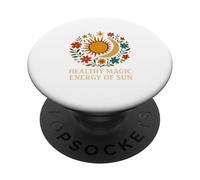 Energia magica del sole, stelle e luna Boho Graphic PopSockets PopGrip Adesivo