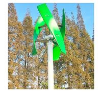 Energia Mini Generatore Eolico Verticale Ad Asse 400w 600w 1kw 12v 24v 48v 96v Generatore Eolico Del Mulino A Ampie Applicazioni(Green,TURBINE ONLY_48V_400W)