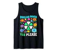 Energia Nucleare Sì per Favore energia Pulita Floreale Canotta