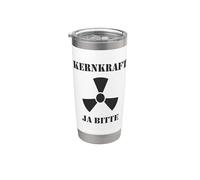 Energia nucleare Sì Please Pro Supporto per l'energia nucleare Bicchiere termico in acciaio inox doppia parete